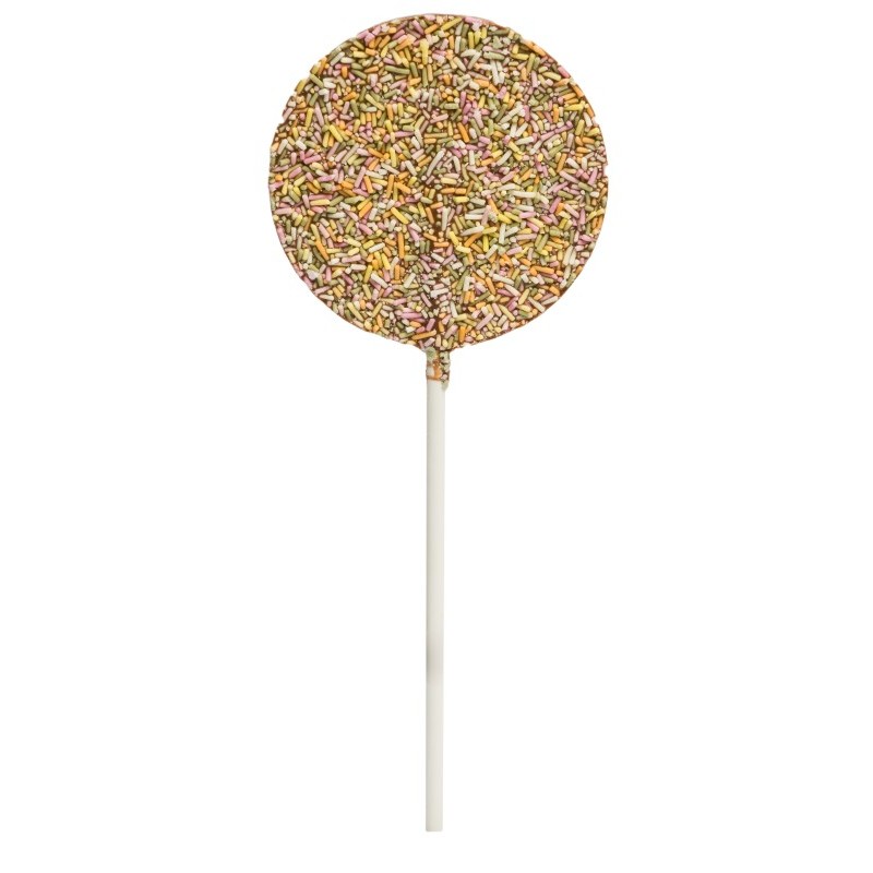 lolly spotty milk with sprinkles