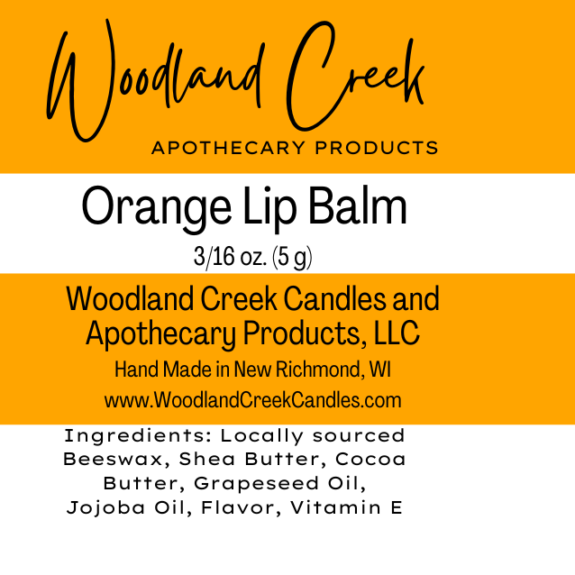 OrangeLipBalmLabelforchapsticktube.png