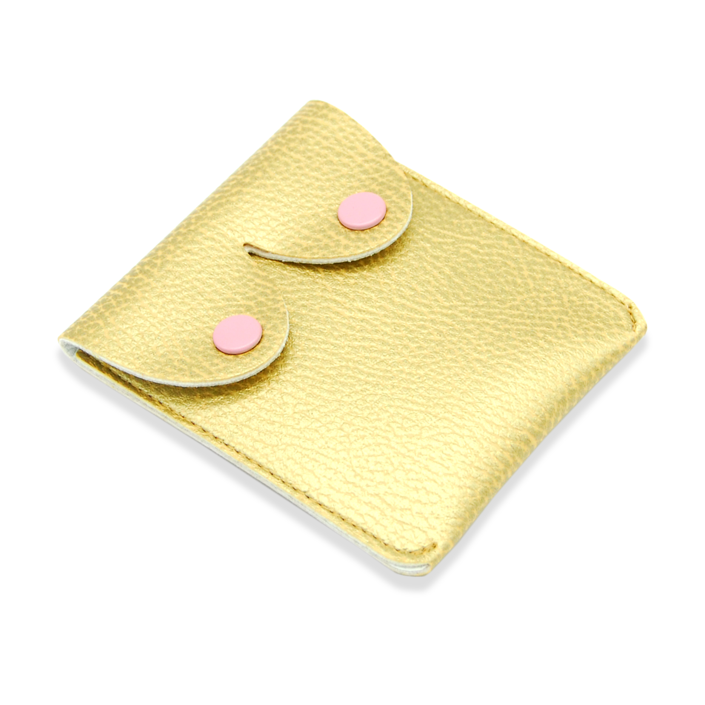 Vegan Gold boob purse side