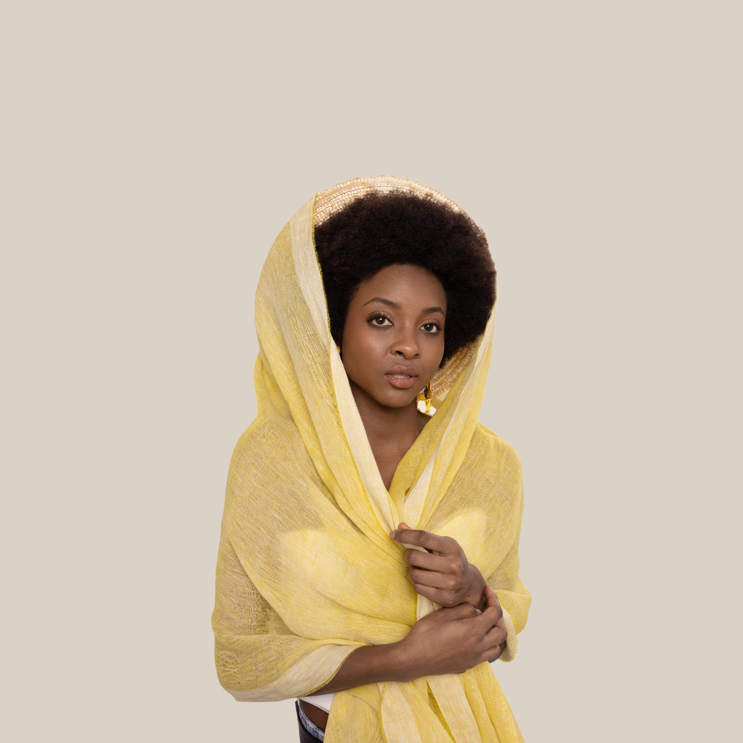 CIDER LINEN SUMMER SHAWL