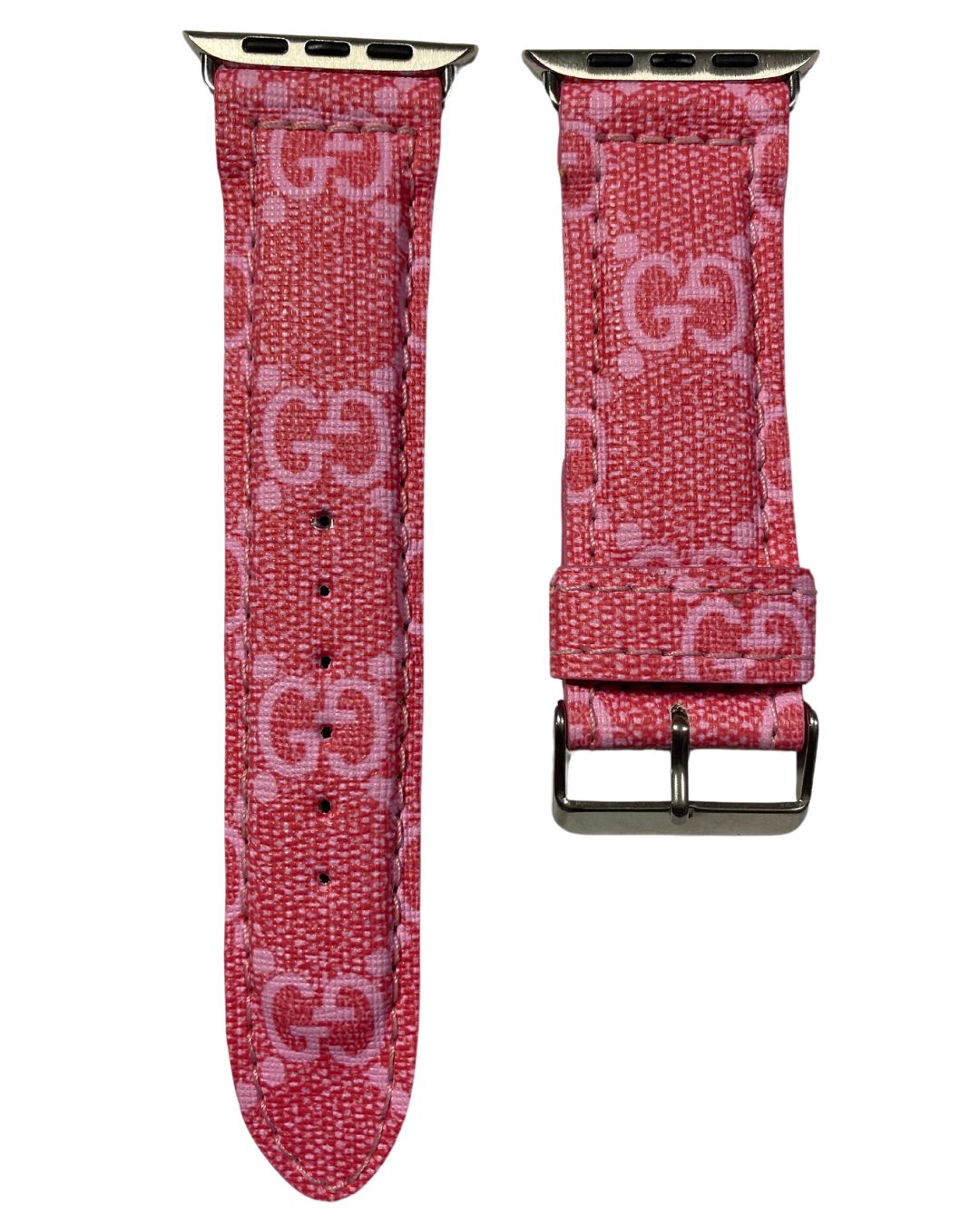 Upcycled Gucci Apple Watch Band Pink Upcycled Gucci Apple Watch Band Pink
