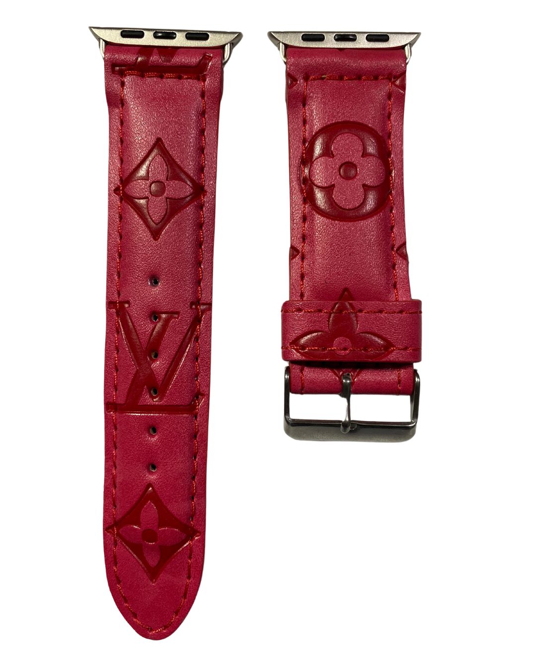Upcycled Louis Vuitton Apple Watch Band RED Upcycled Louis Vuitton Apple Watch Band RED