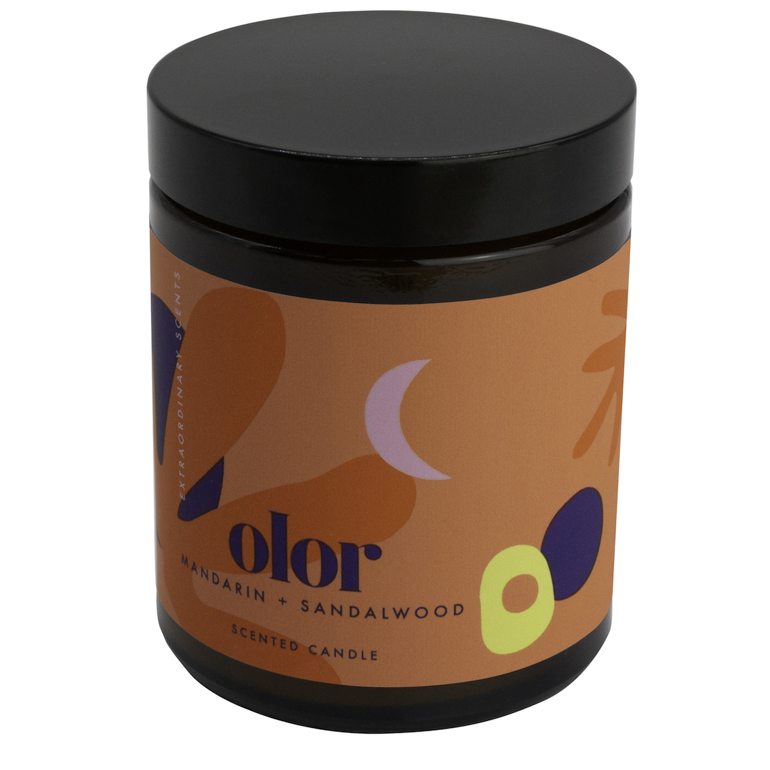 Olor Mandarin + Sandalwood Jar Candle (4)