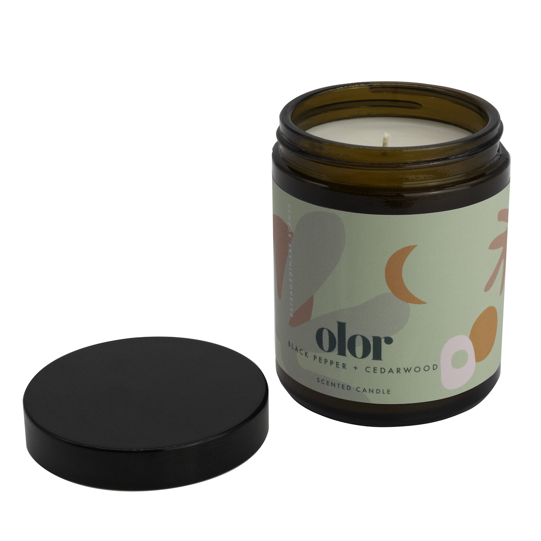 Olor Black Pepper + Cedarwood Jar Candle (3)