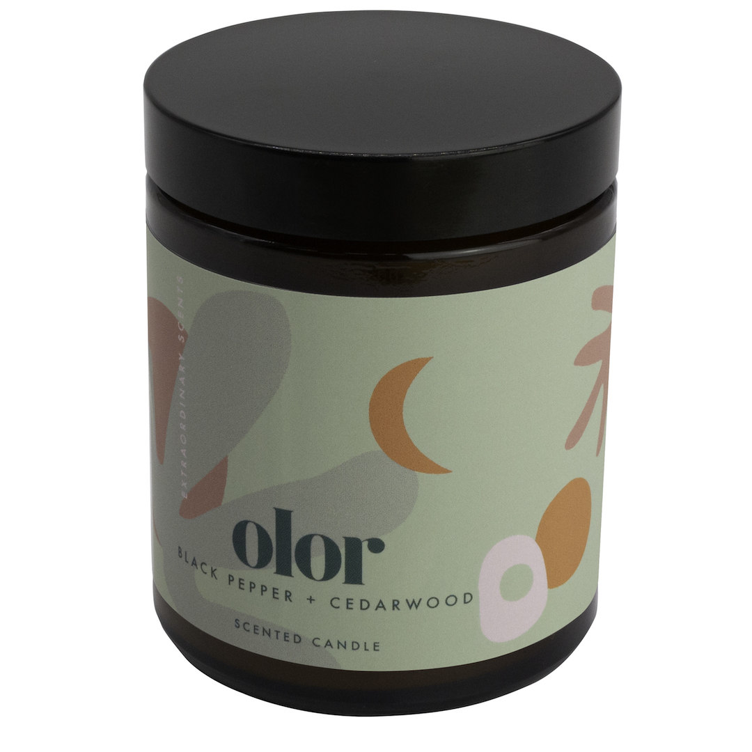 Olor Black Pepper + Cedarwood Jar Candle (5)