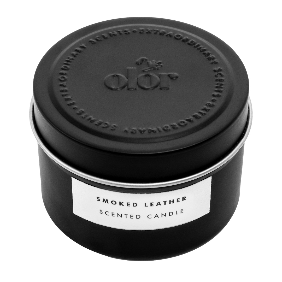 Olor Smoked Leather Travel Candle (1)