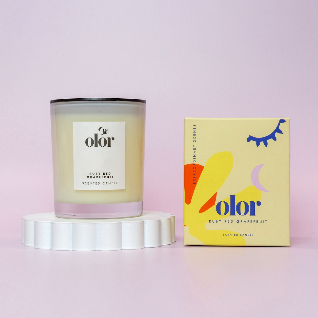 Olor Ruby Red Grapefruit Classic Candle (1)
