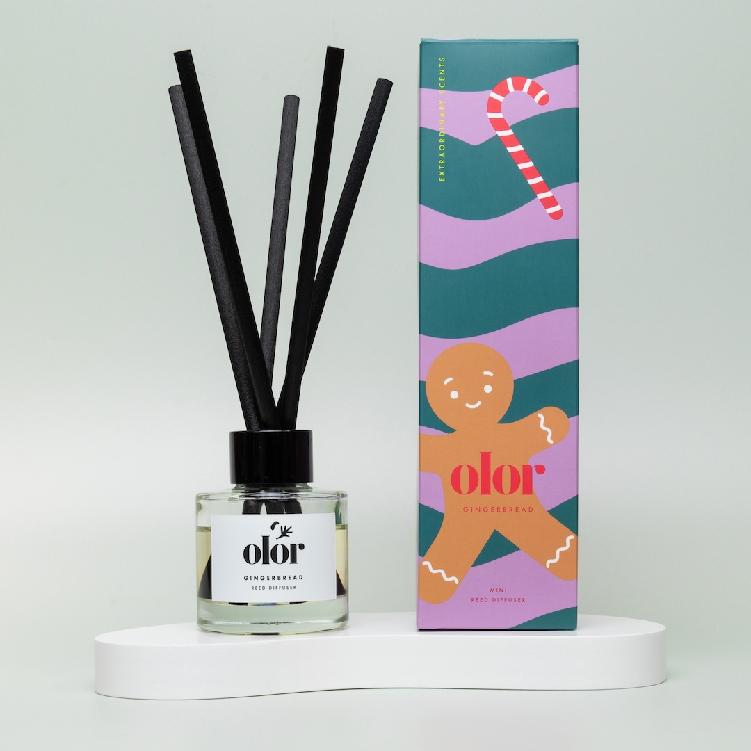 Olor Gingerbread Mini Reed Diffuser (1)