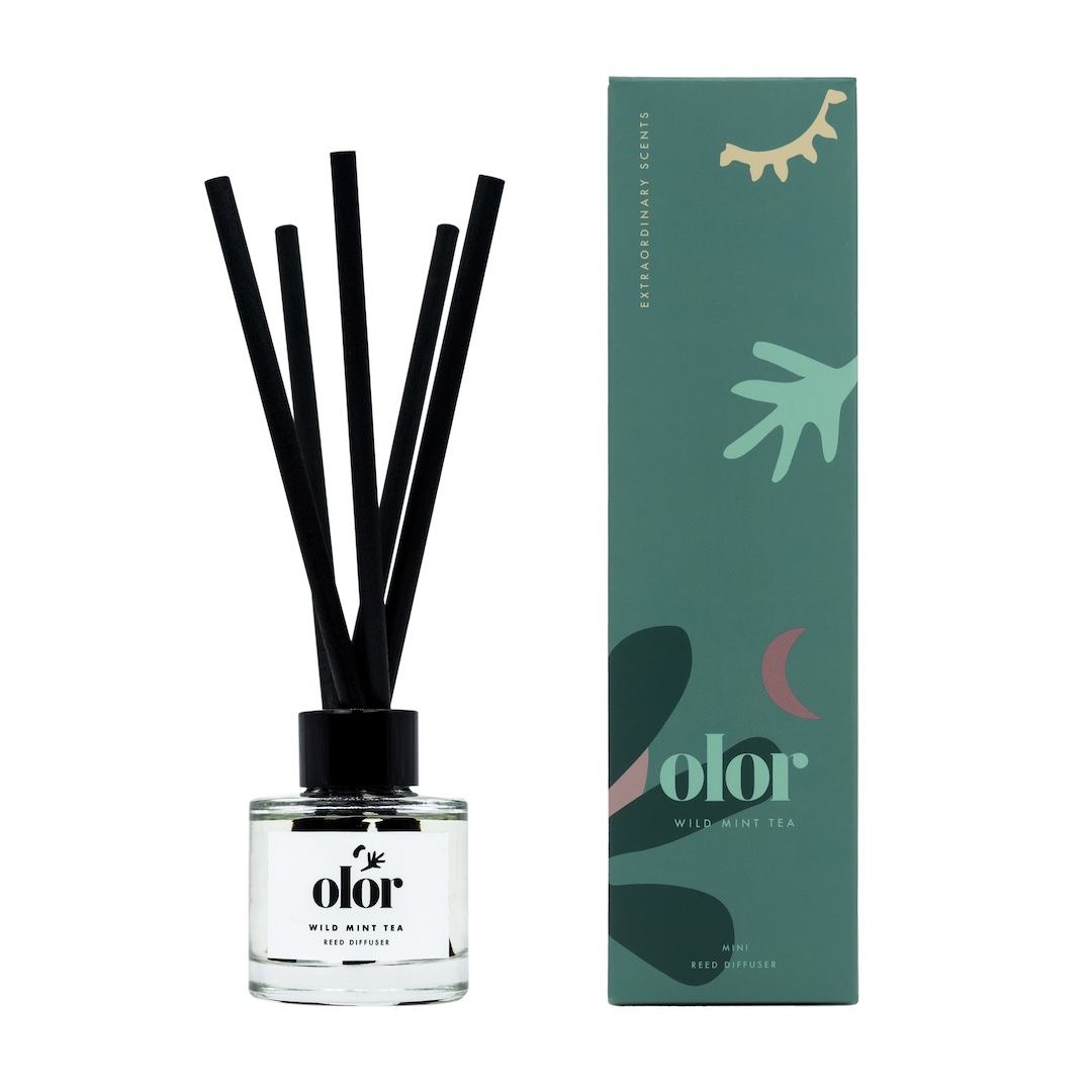 Olor Wild Mint Tea Mini Reed Diffuser (2)