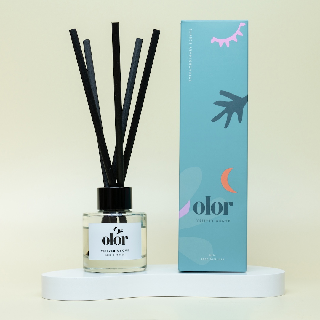 Olor Vetiver Grove Mini Reed Diffuser (1)