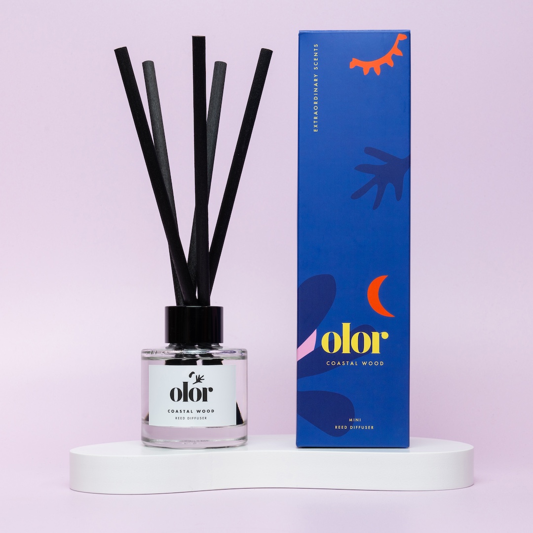 Olor Coastal Wood Mini Reed Diffuser (1)