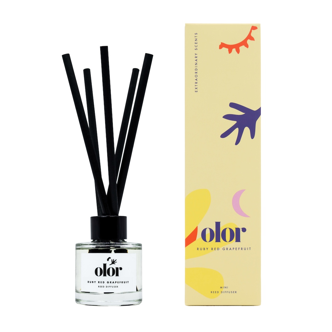 Olor Ruby Red Grapefruit Mini Reed Diffuser (2)