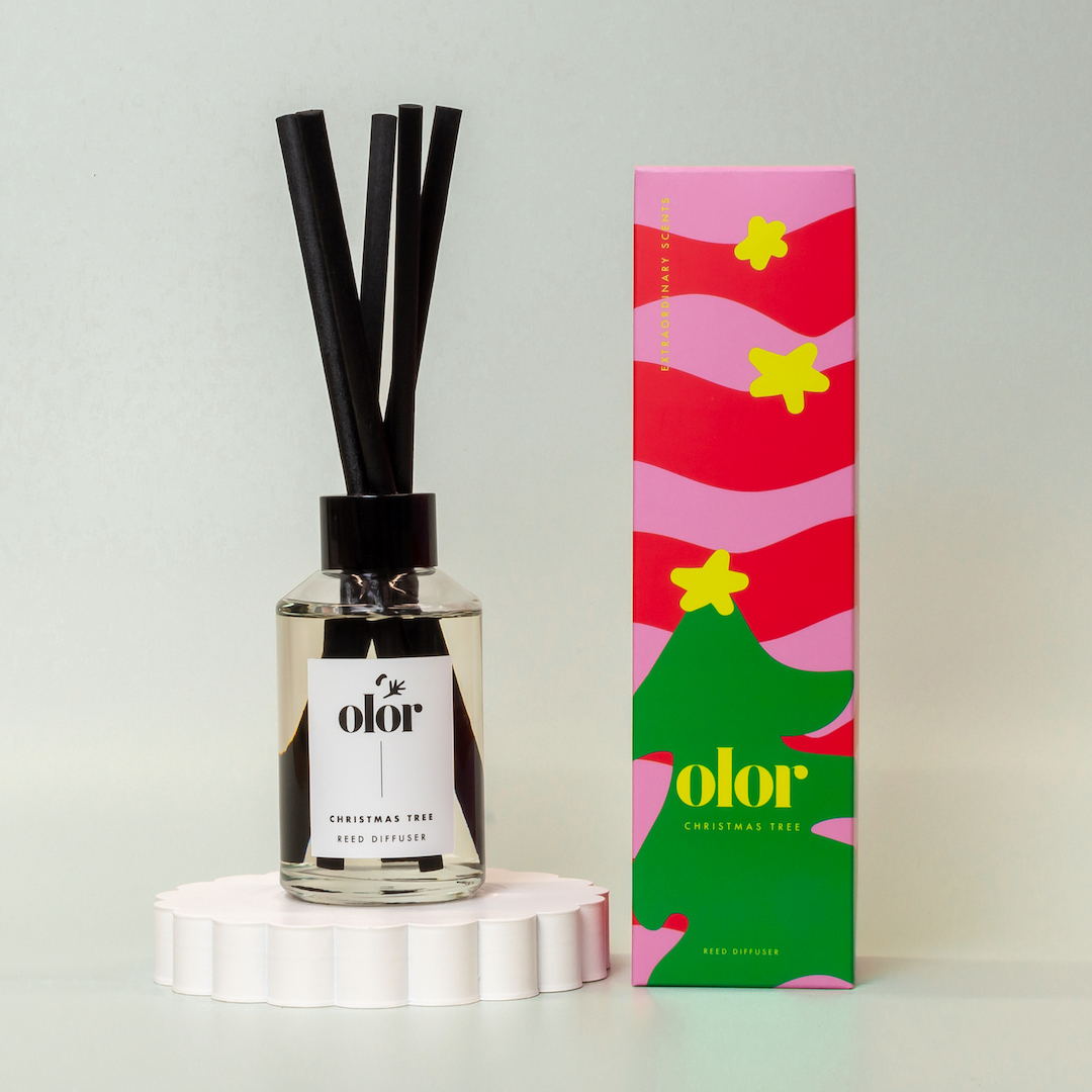 Olor Christmas Tree Luxury Reed Diffuser (1)