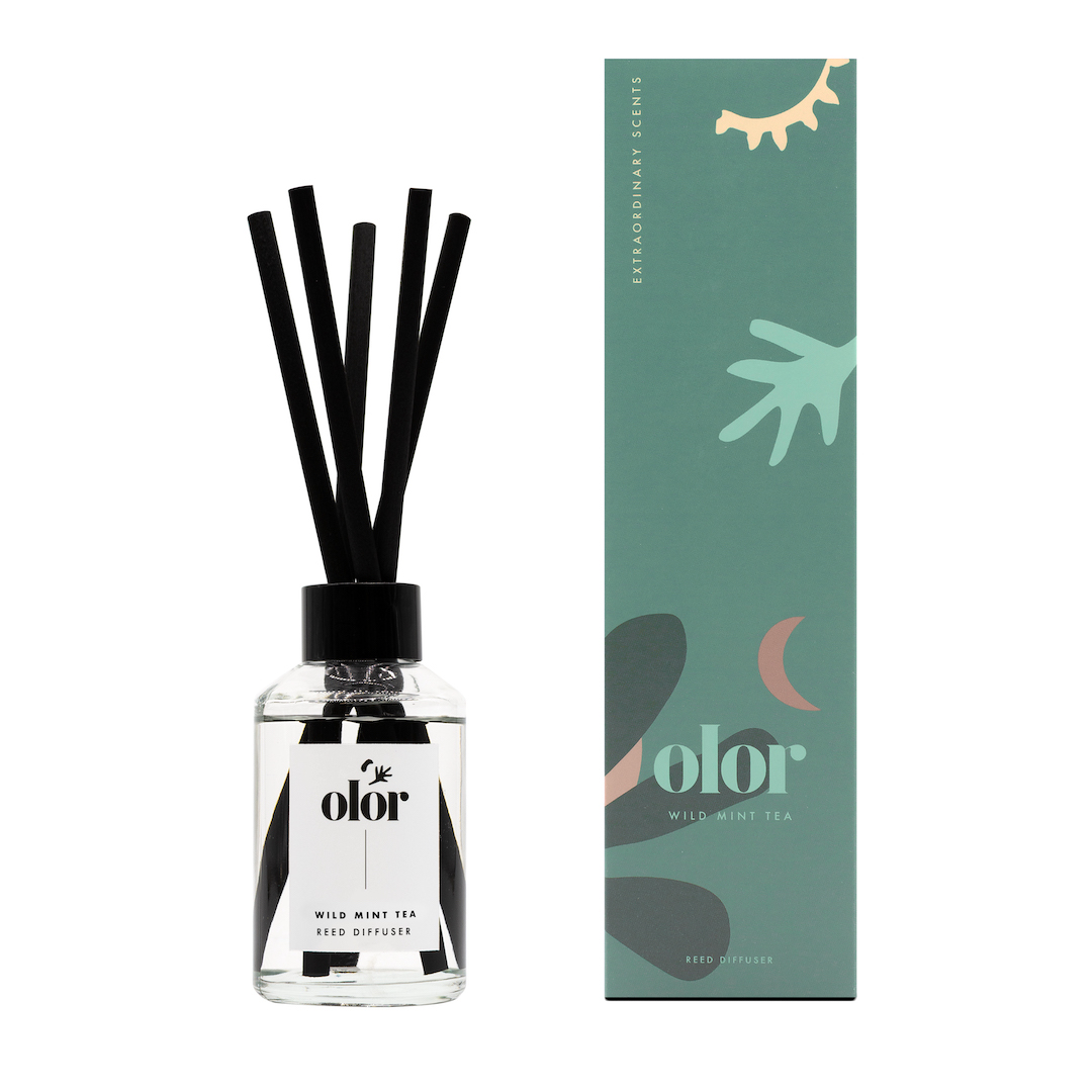 Olor Wild Mint Tea Luxury Reed Diffuser (7)