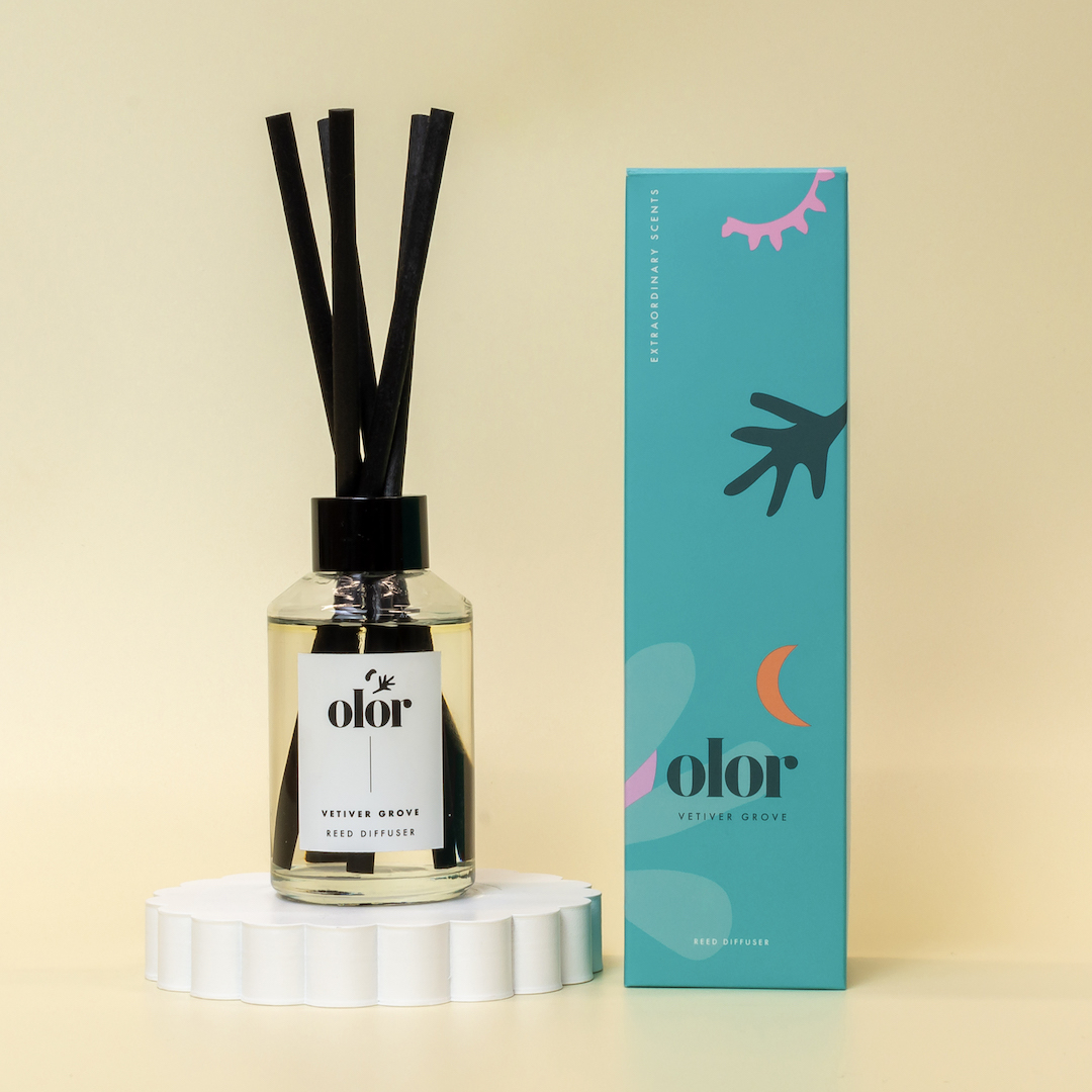 Olor Vetiver Grove Luxury Reed Diffuser (1)