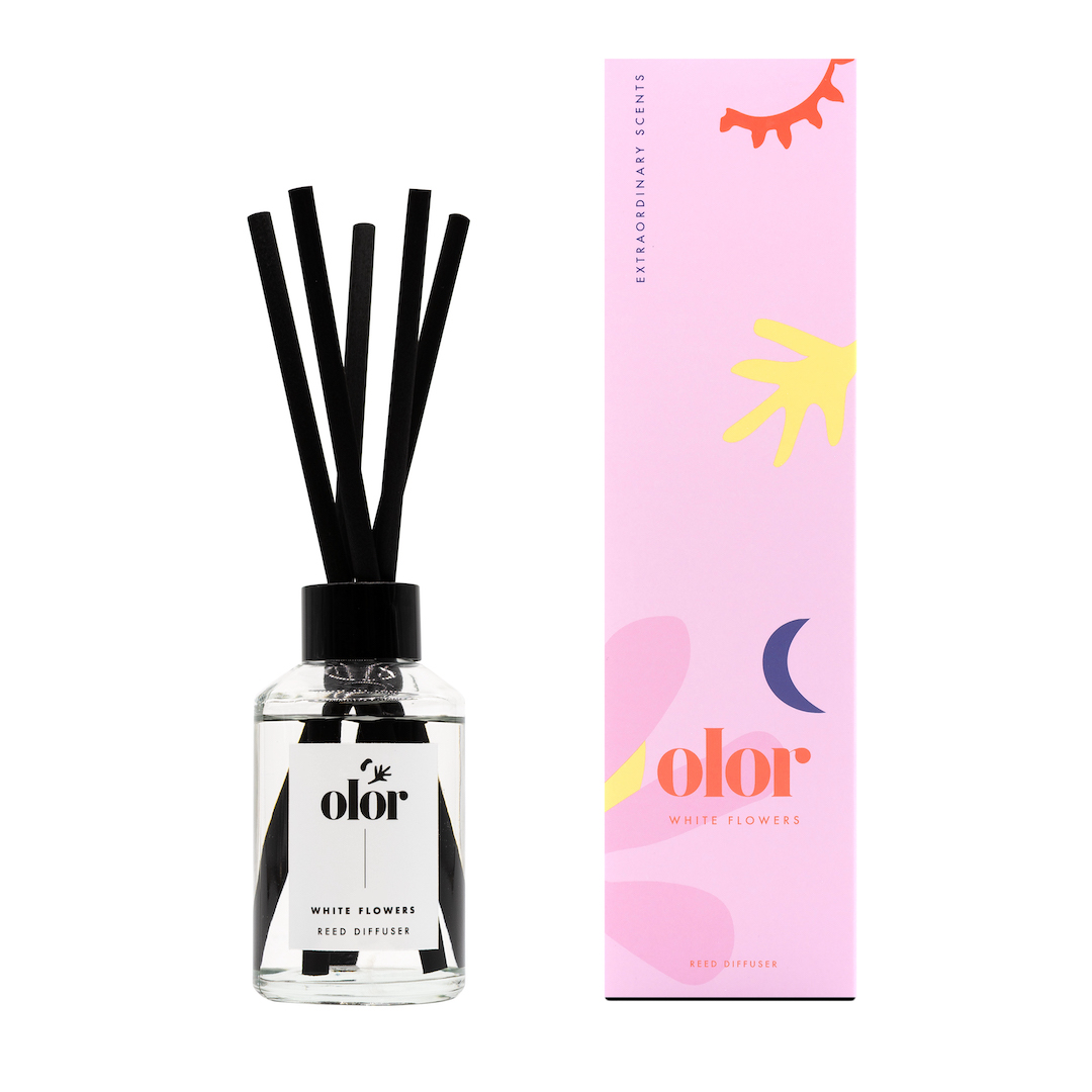 Olor White Flowers Luxury Reed Diffuser (2)