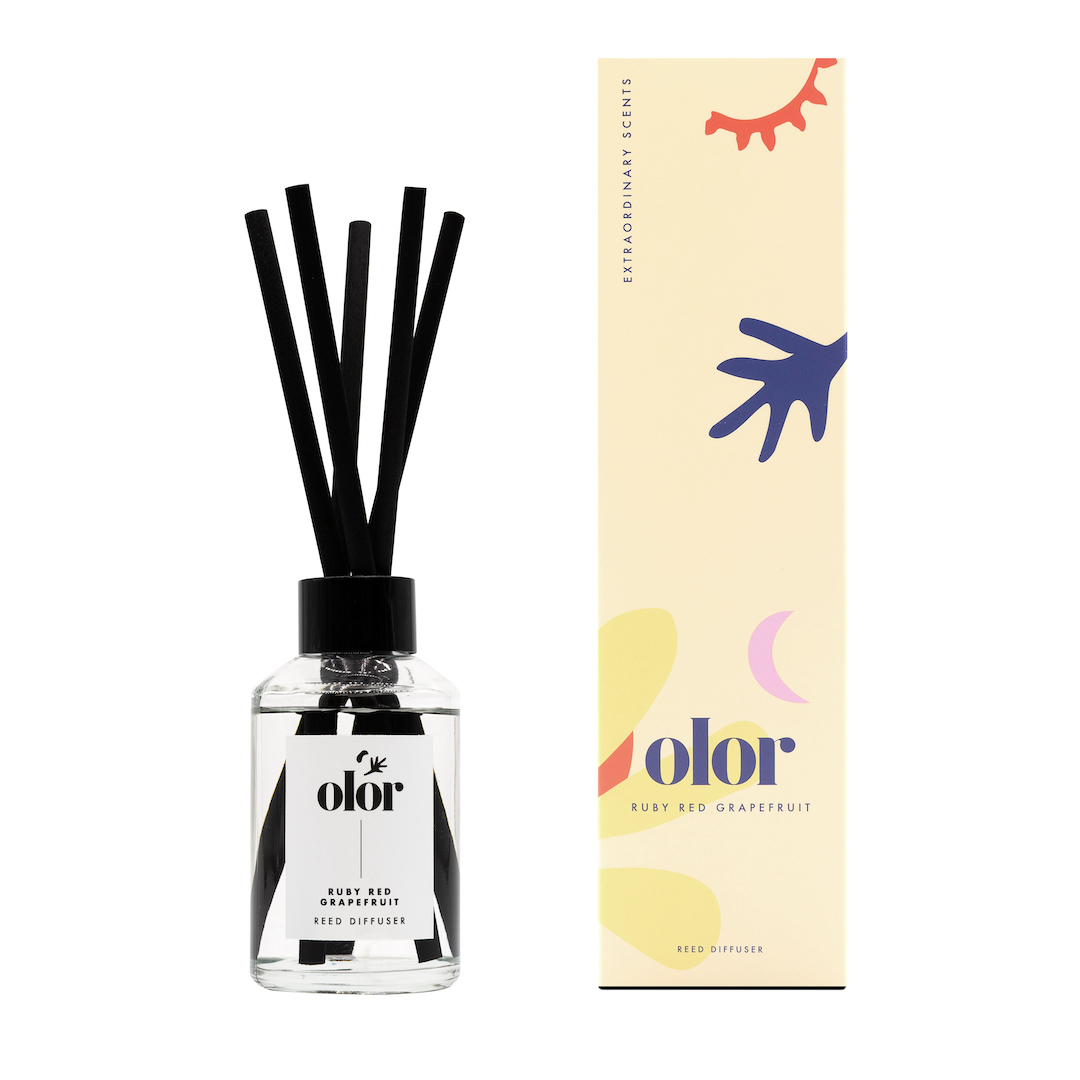 Olor Ruby Red Grapefruit Luxury Reed Diffuser (2)