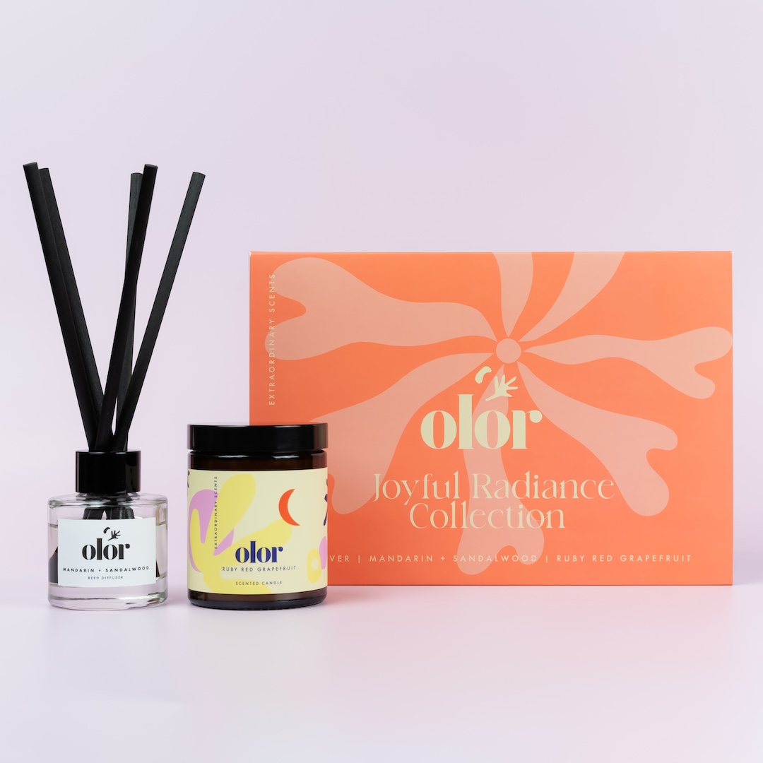 Olor Joyful Radiance Candle & Diffuser Collection Gift Set (1)