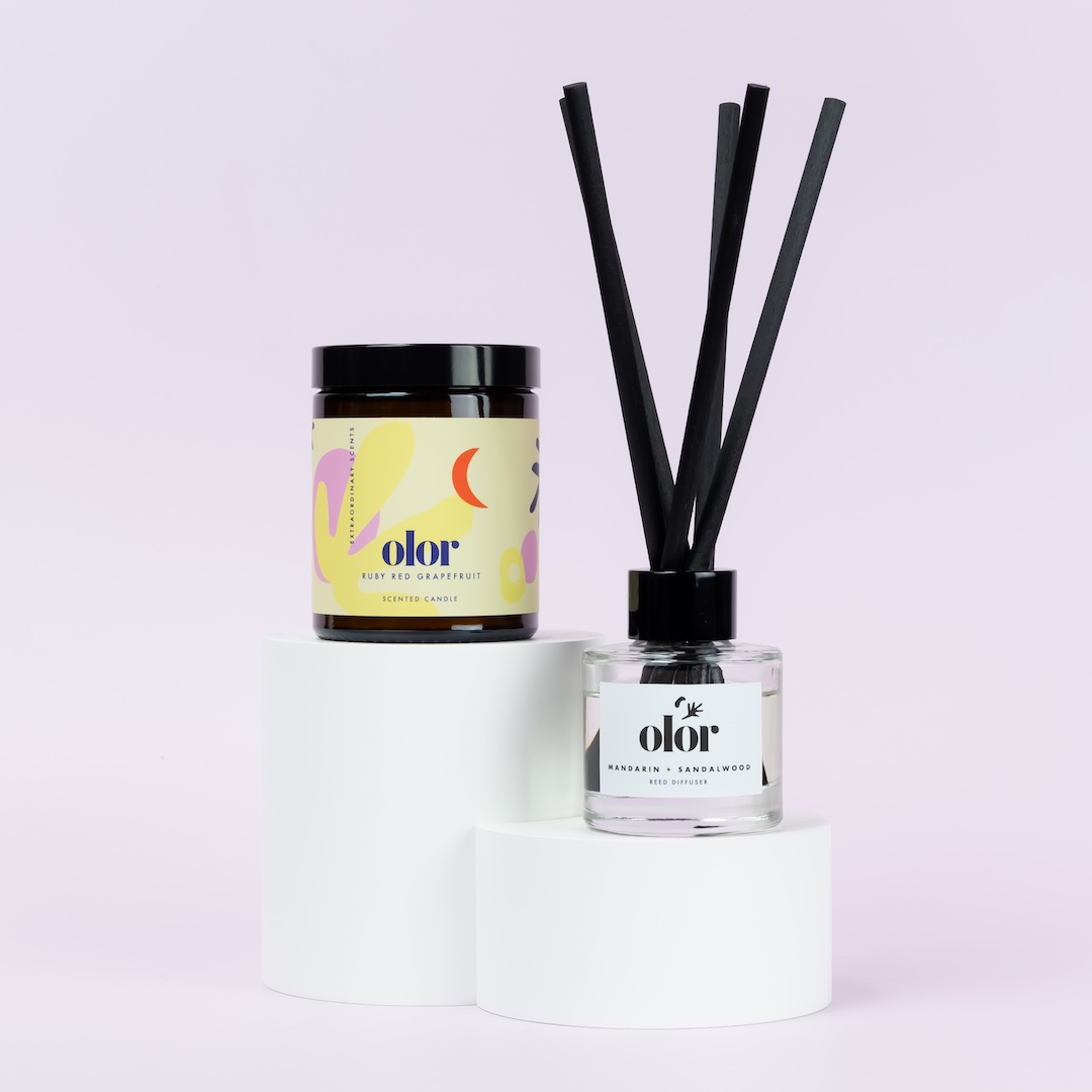 Olor Joyful Radiance Candle & Diffuser Collection Gift Set (5)