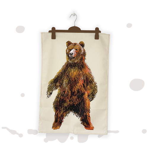 Big Bear Tea Towel