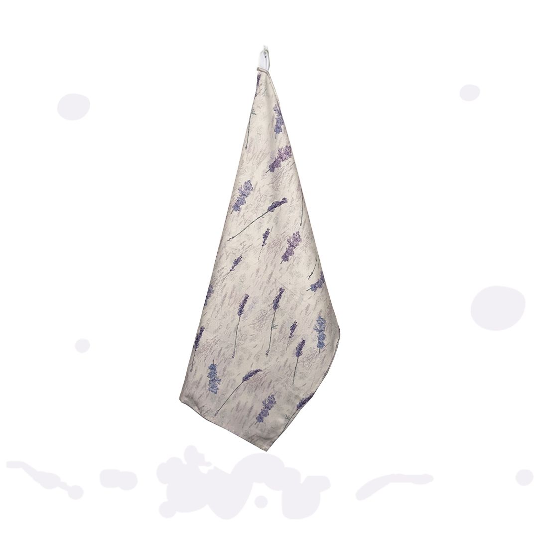 Lavender tea towel photo