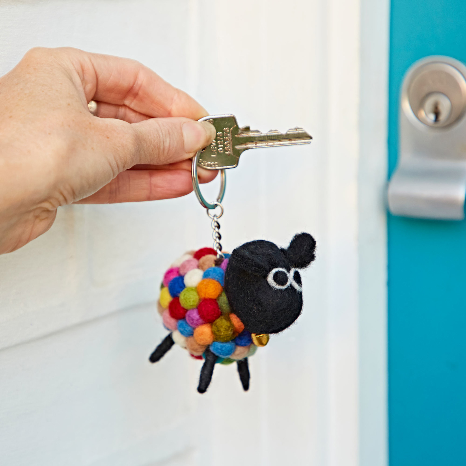 Mini-Sheep-Ball-Keyring