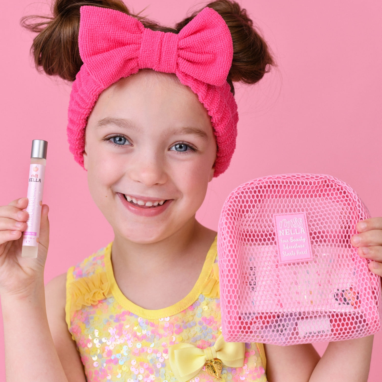 Miss Nella Mesh Bag Pink Merry-Berry