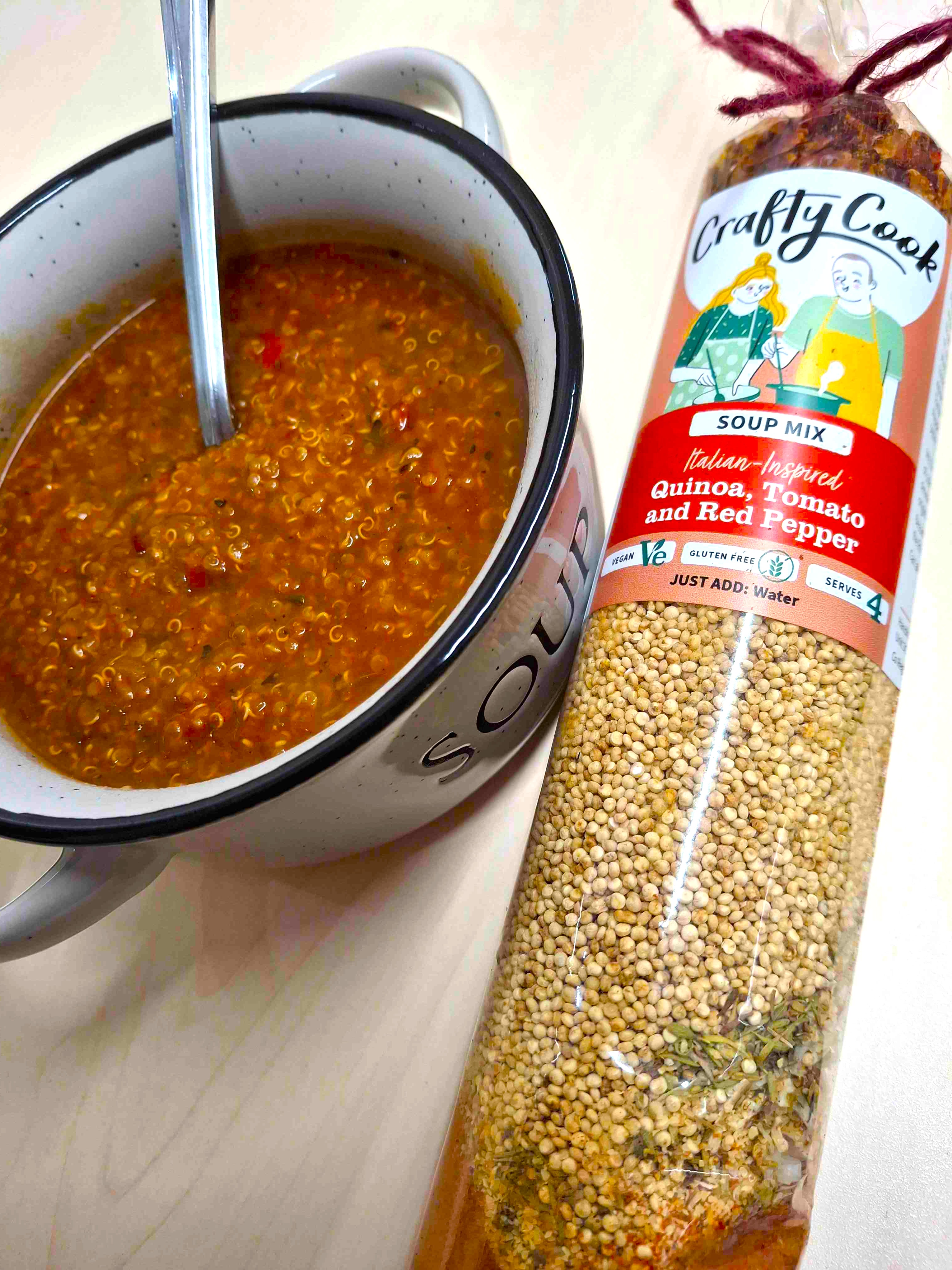 Quinoa Tomato and Red Pepper Soup Mix by Crafty Cook Quinoa Tomato and Red Pepper Soup Mix by Crafty Cook