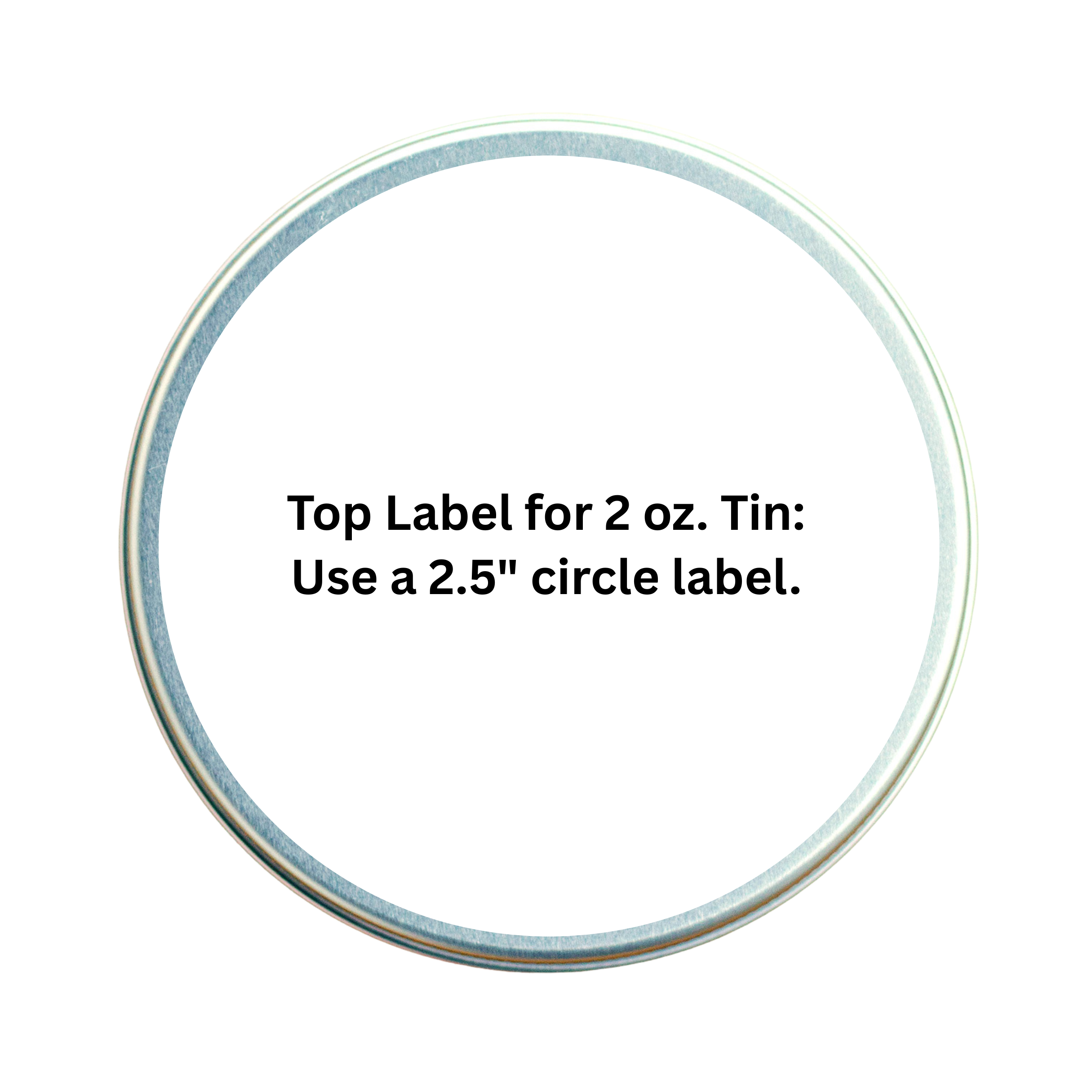 top label for 2 oz tin