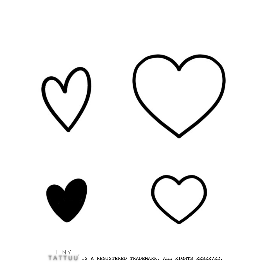 Heart Temporary Tattoos